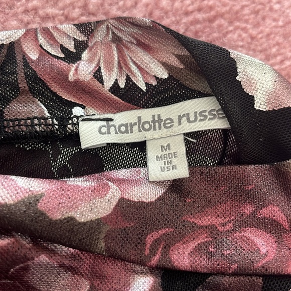 Sheer Floral Bodysuit Size M - Picture 7 of 9